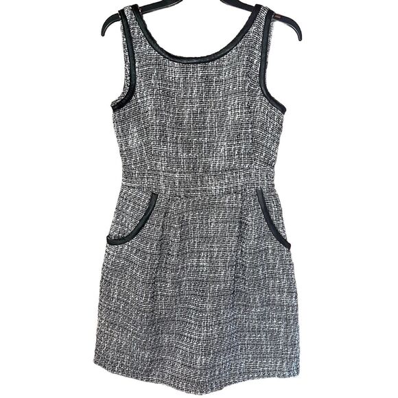 Tulle Black and White Polyester Wool Dress Medium - Picture 1 of 10
